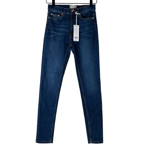 NEW French Connection Reset Skinny Jean Style 74STC Medium Wash Vintage Size 6 - Picture 1 of 9